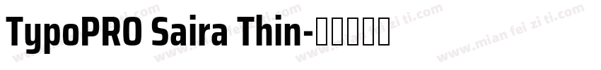 TypoPRO Saira Thin字体转换
